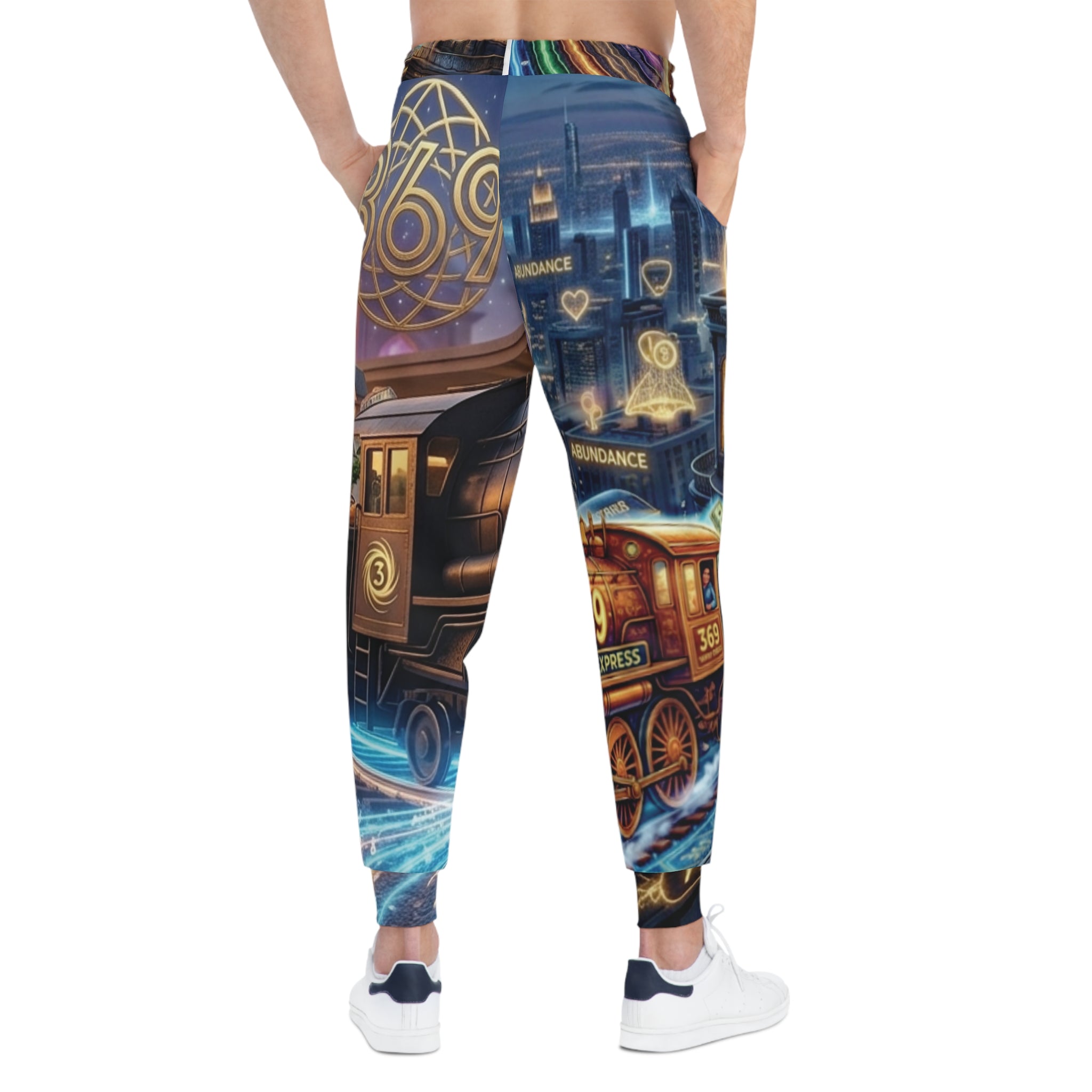 Mystical Transit Joggers - 369 Portal Station All-Over-Print Manifestation Pants