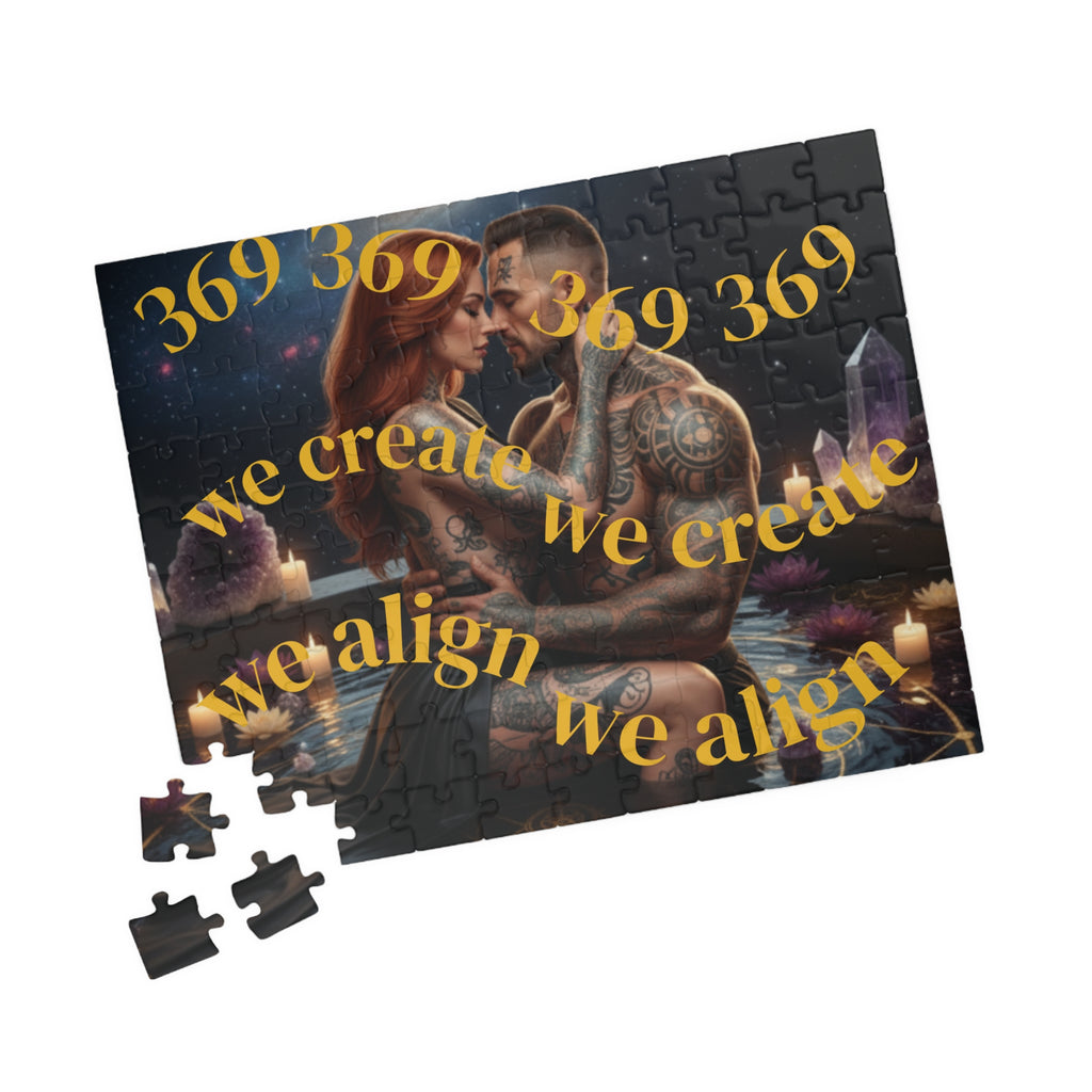 369 We Create We Align Romantic Jigsaw Puzzle  Couples Meditation Gift