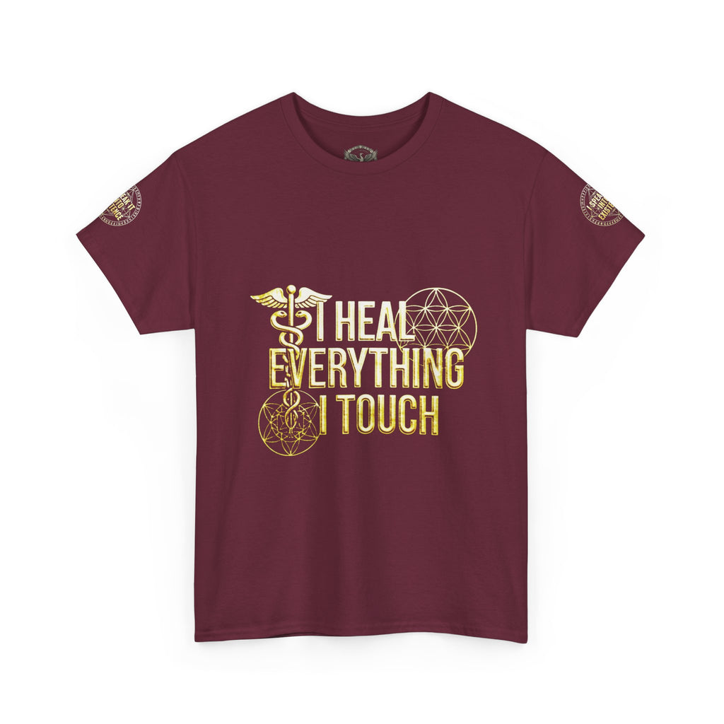 'I Heal Everything I Touch' with Ankh & Chosen Back Design