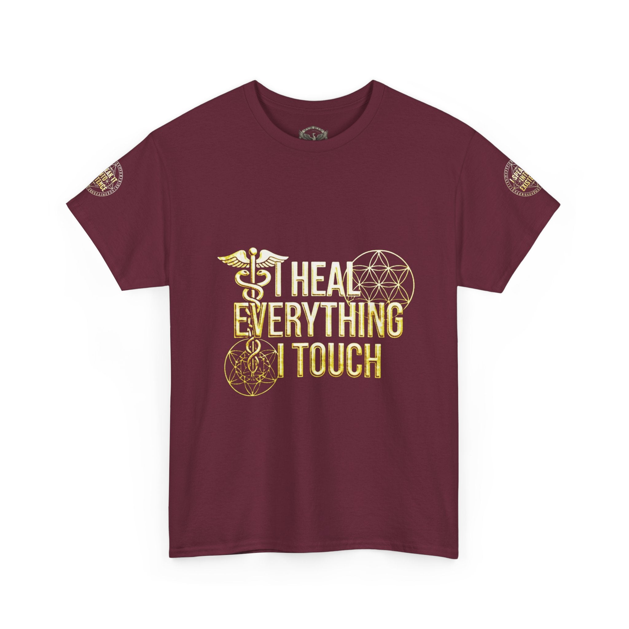 'I Heal Everything I Touch' with Ankh & Chosen Back Design