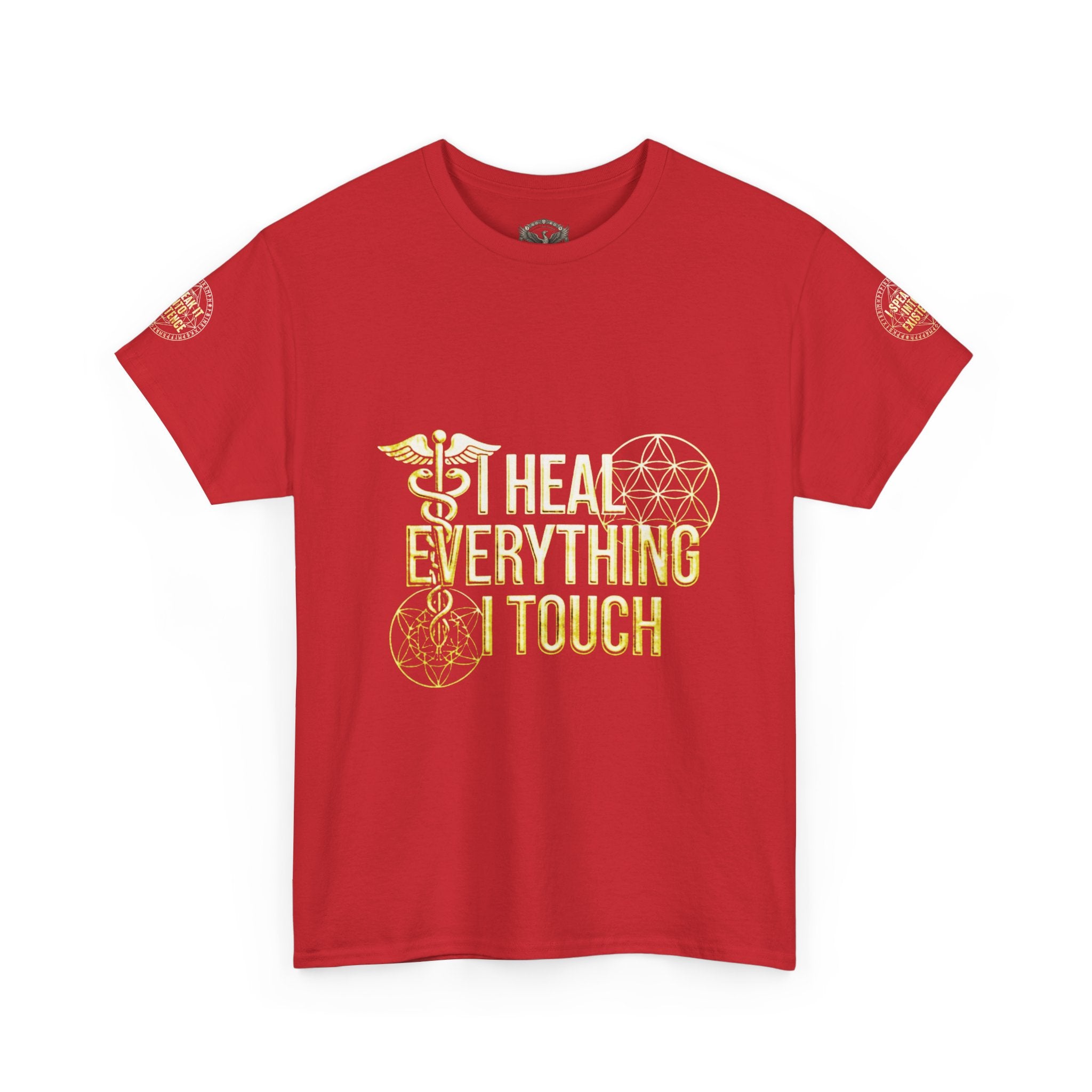 'I Heal Everything I Touch' with Ankh & Chosen Back Design