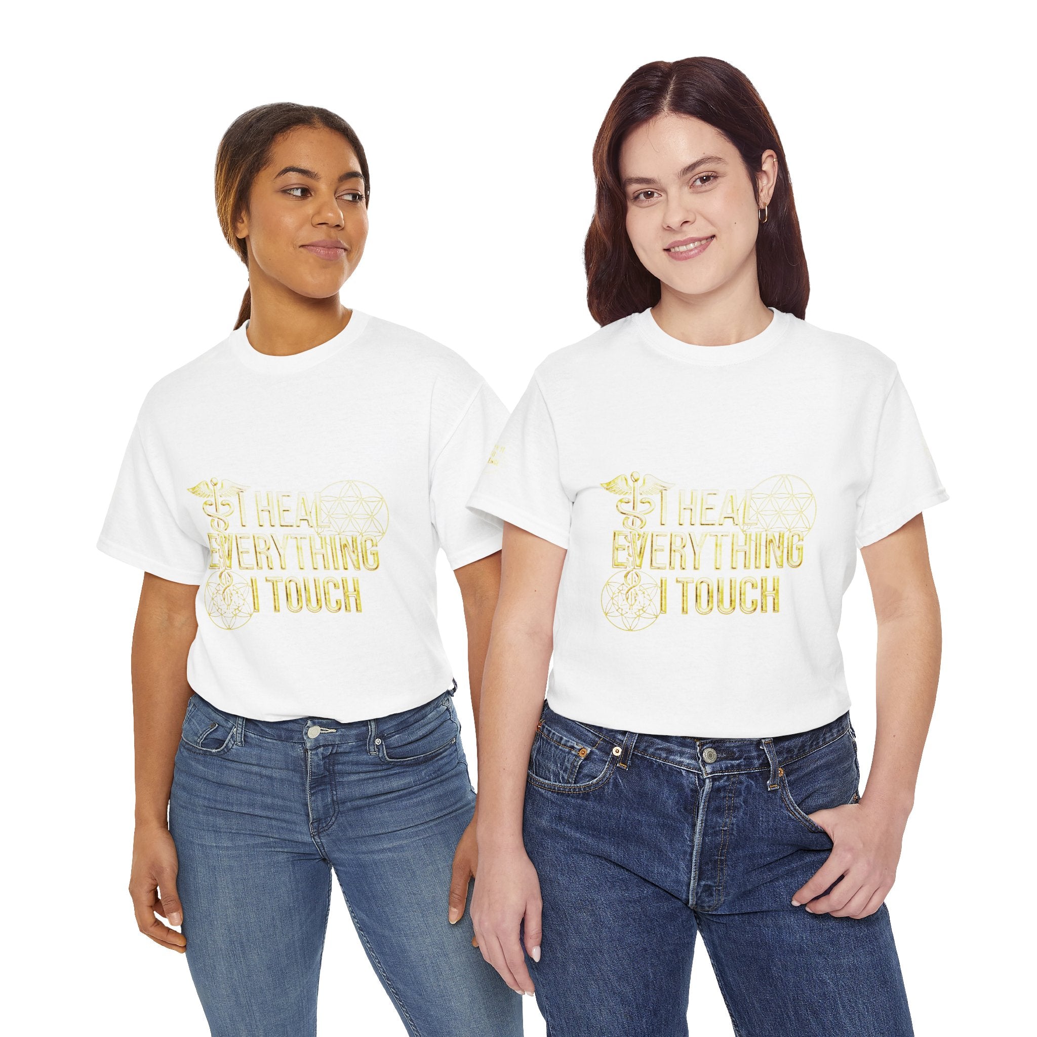 'I Heal Everything I Touch' with Ankh & Chosen Back Design