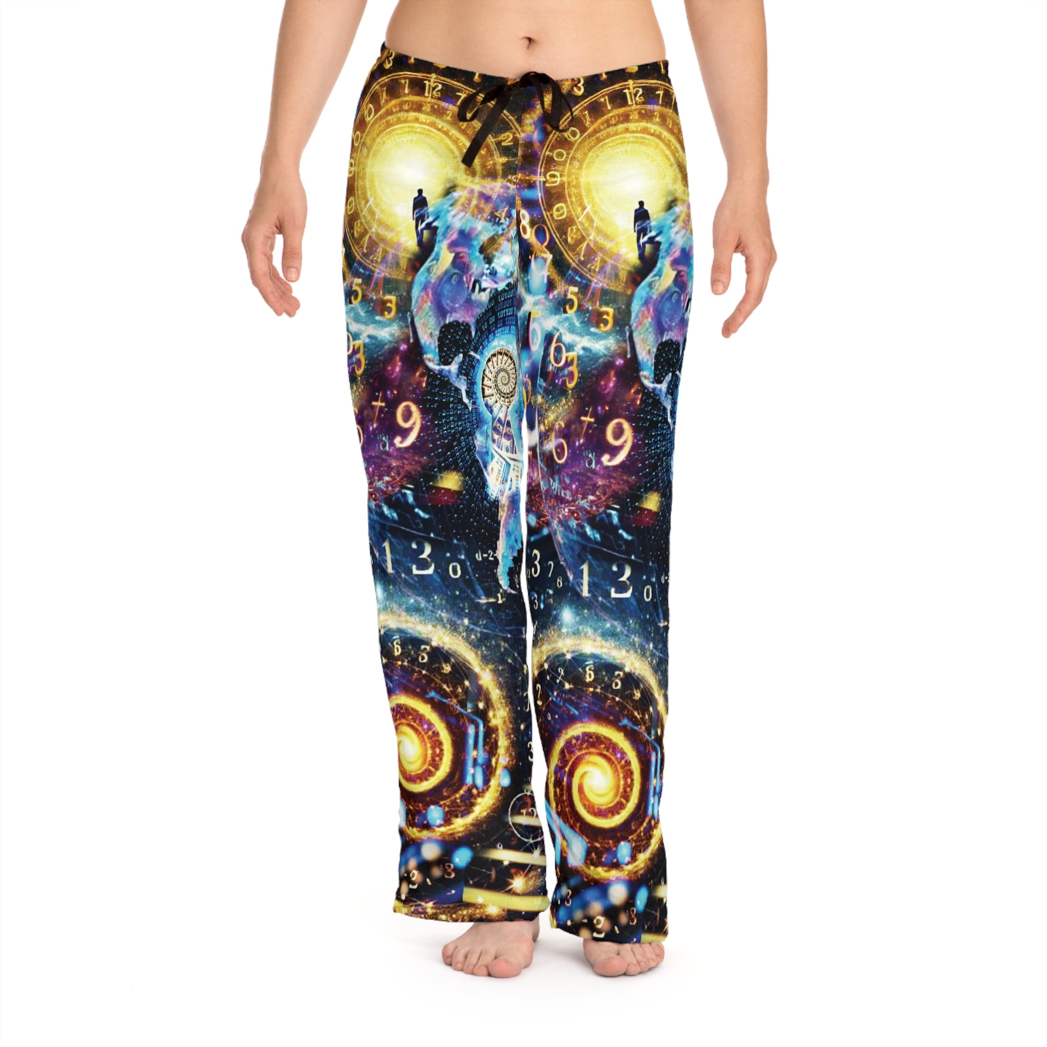 Cosmic Numerology Pajama Pants - Women's Galaxy Dream Lounge Trousers