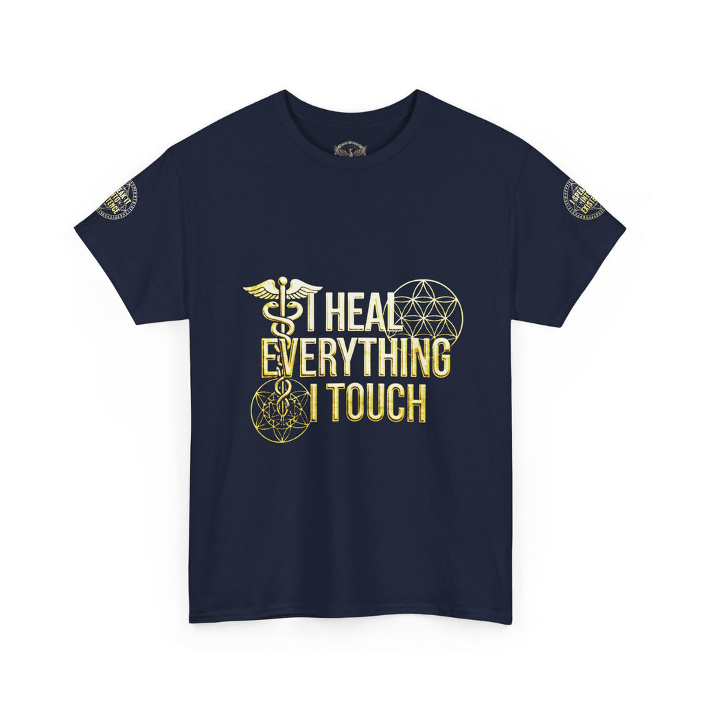 'I Heal Everything I Touch' with Ankh & Chosen Back Design
