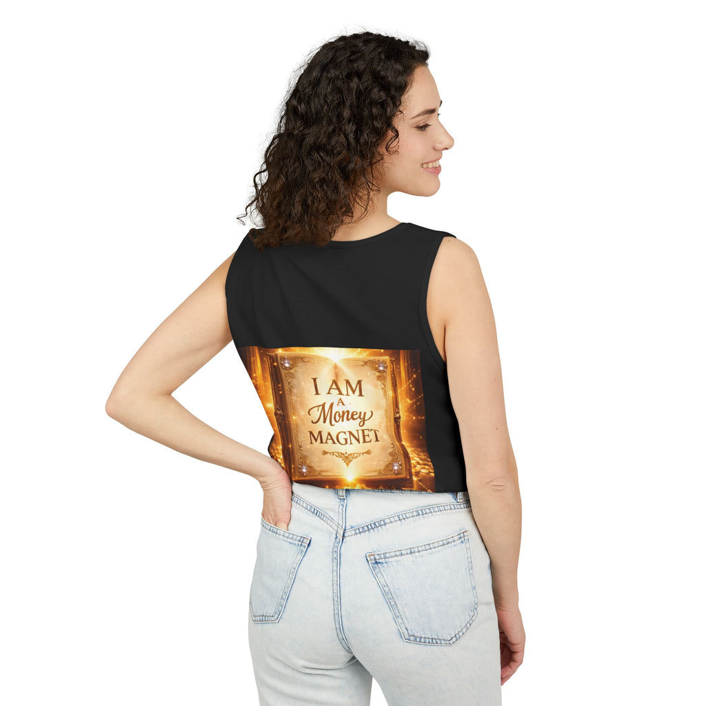 Millionaire Mindset Tanktop – Luxus-Jet & Bargeld Grafik Tanktop