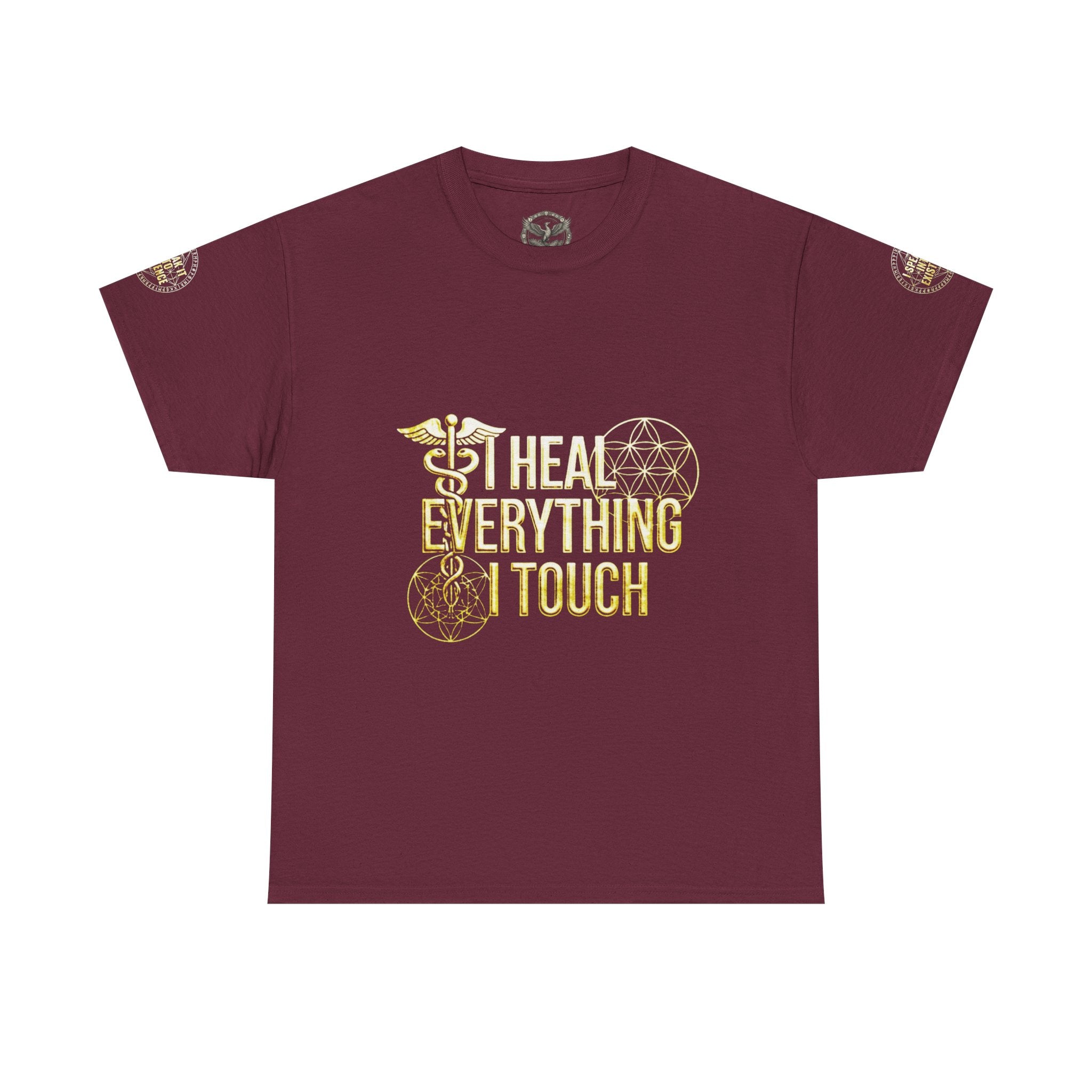 'I Heal Everything I Touch' with Ankh & Chosen Back Design