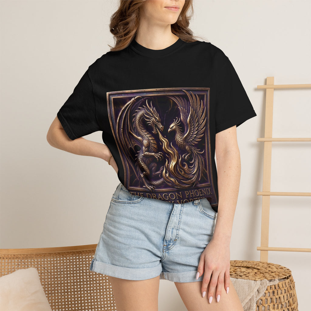 ザ・ドラゴンフェニックス・レガシー・ボルテックス – ビリオネア周波数グラフィックTシャツ