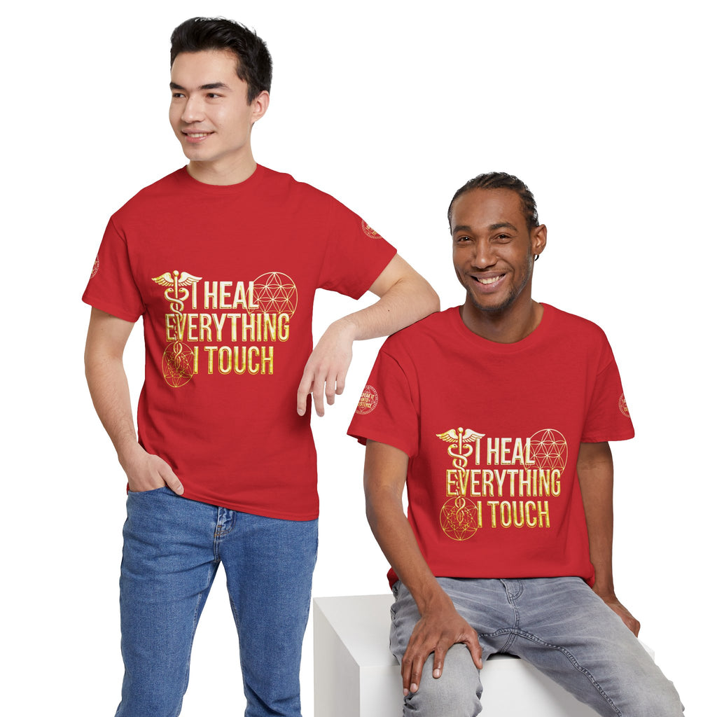 'I Heal Everything I Touch' with Ankh & Chosen Back Design