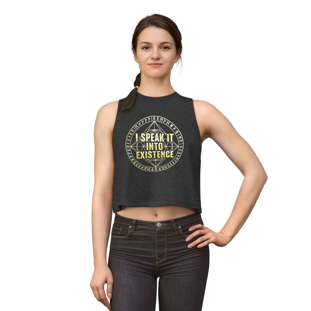 3-6-9 Manifestation Crop Top — "I Speak It Into Existence" Inspirational Women’s Tank