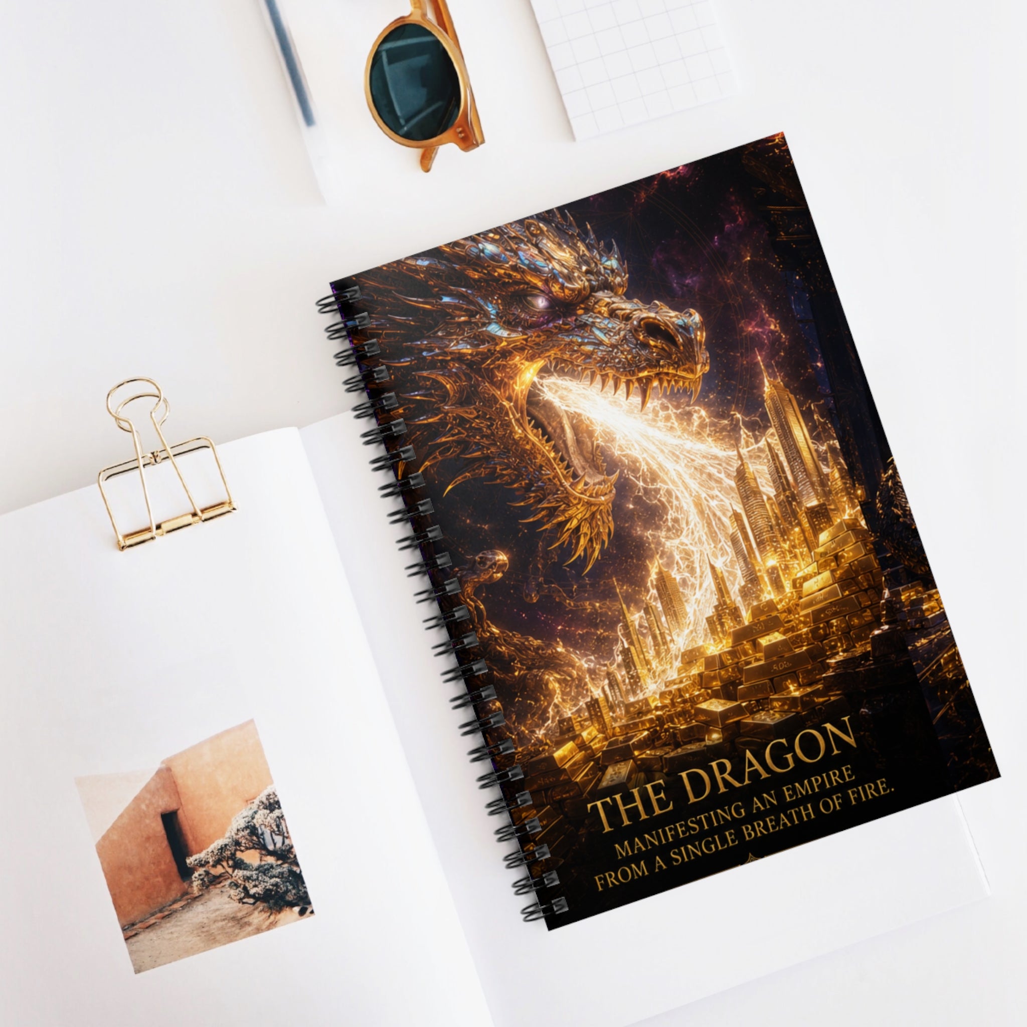 ドラゴンエンパイア スパイラルノート 『ザ・ドラゴン：マニフェスティング・アン・エンパイア』罫線入りジャーナル