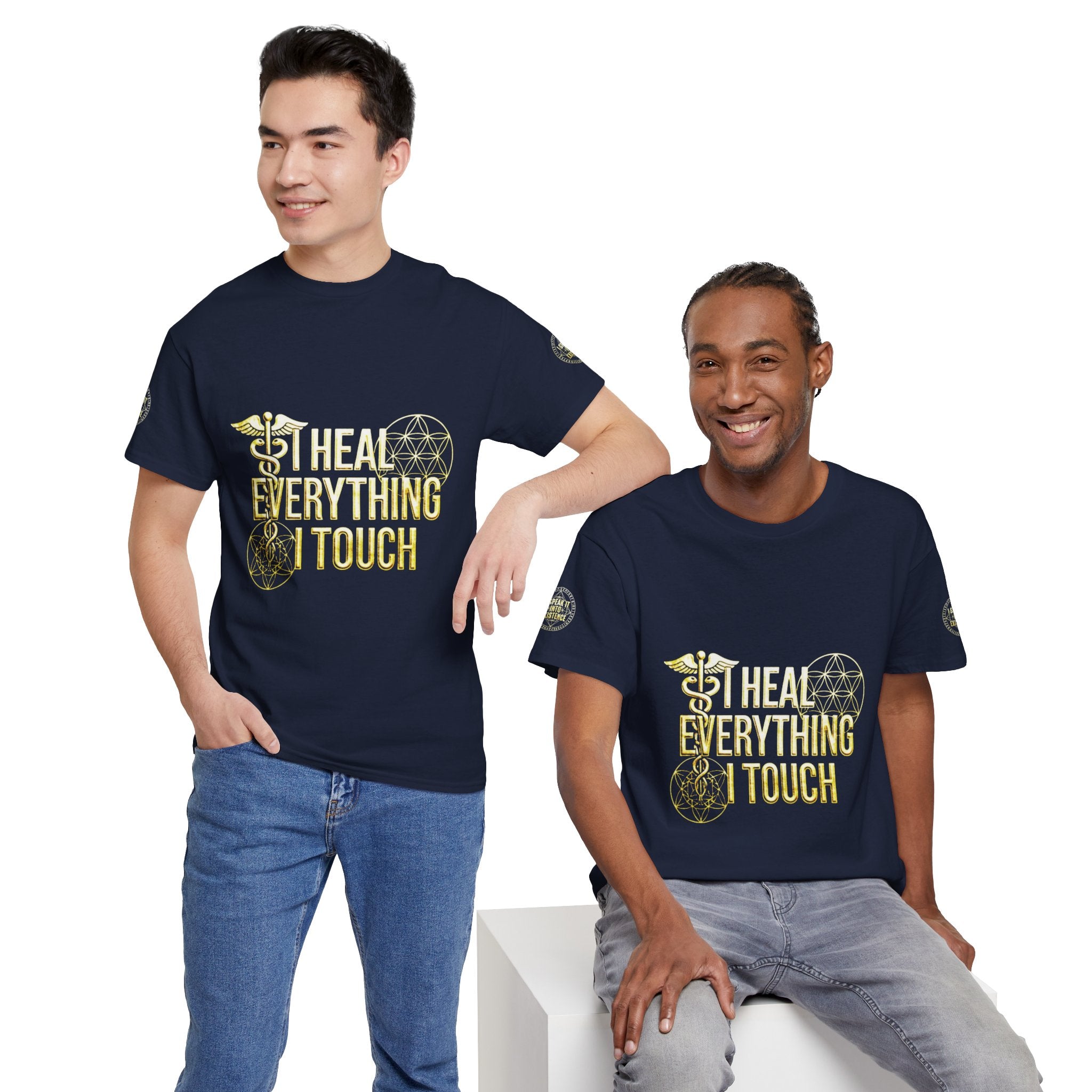 'I Heal Everything I Touch' with Ankh & Chosen Back Design