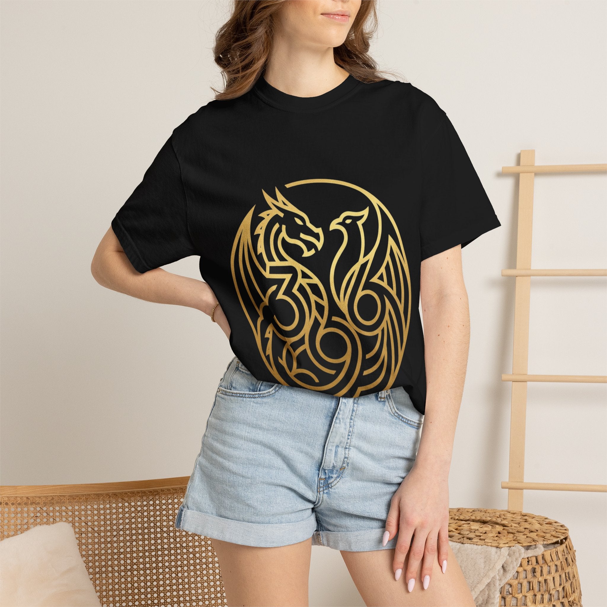 Arbor Aurum — 「私は目的に根ざしている」神聖なルーン文字のユニセックスTシャツ