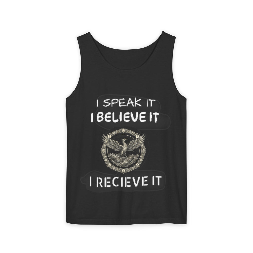 Sprechen • Glauben • Empfangen – Das 369 Manifestation Station Tanktop