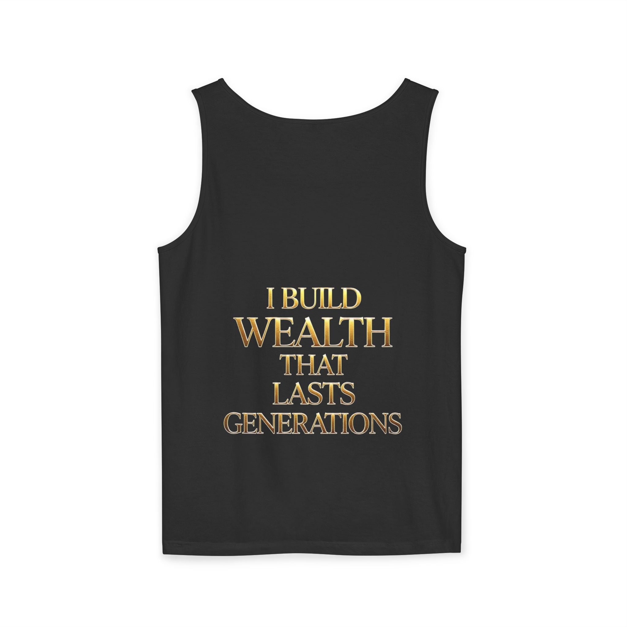 Motivational Money Tank Top — “My Mind Creates Millions” / “I Build Wealth That Lasts Generations”