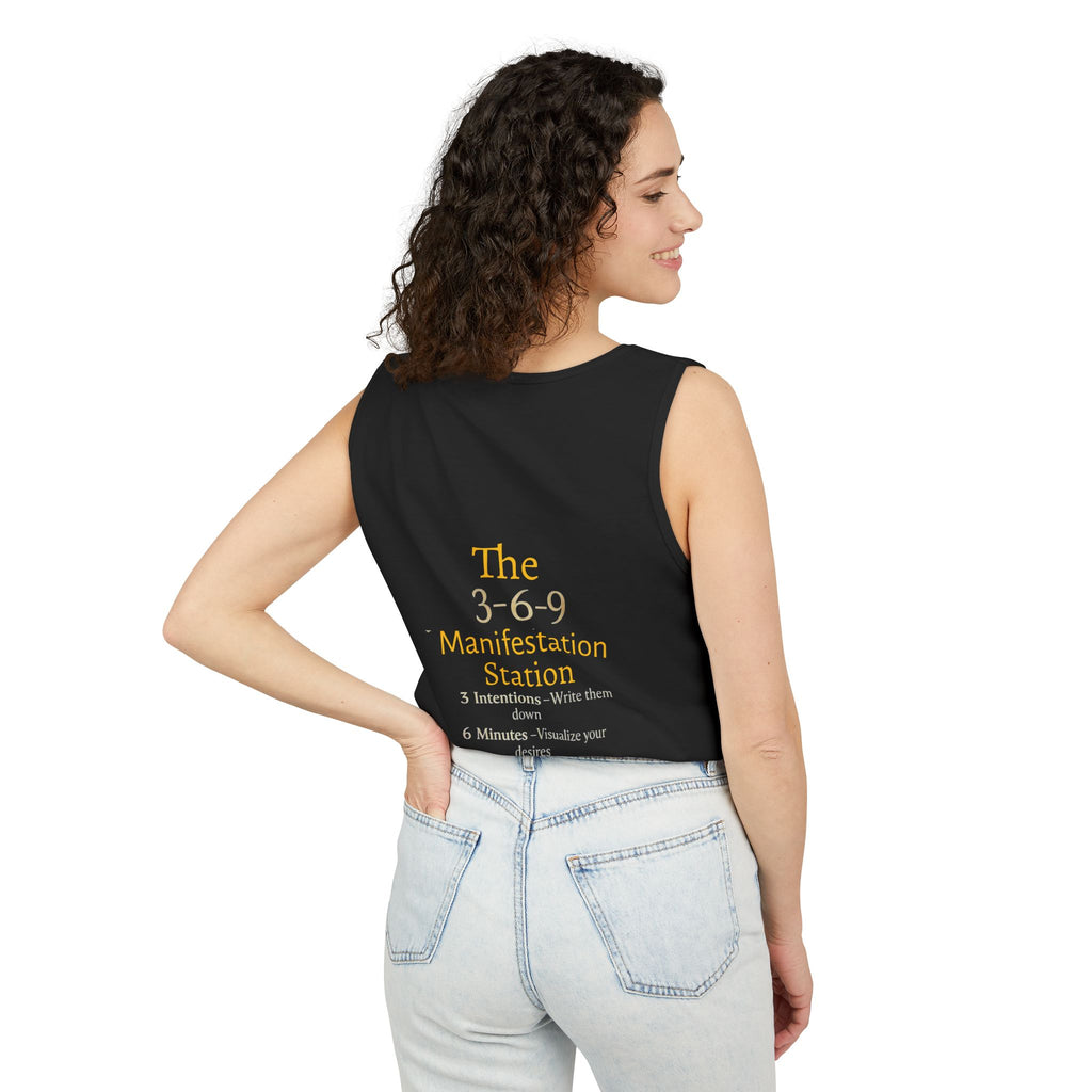 Welcome Aboard The Vortex Express Tank Top — 3-6-9 Manifestation Guided Graphic Tank