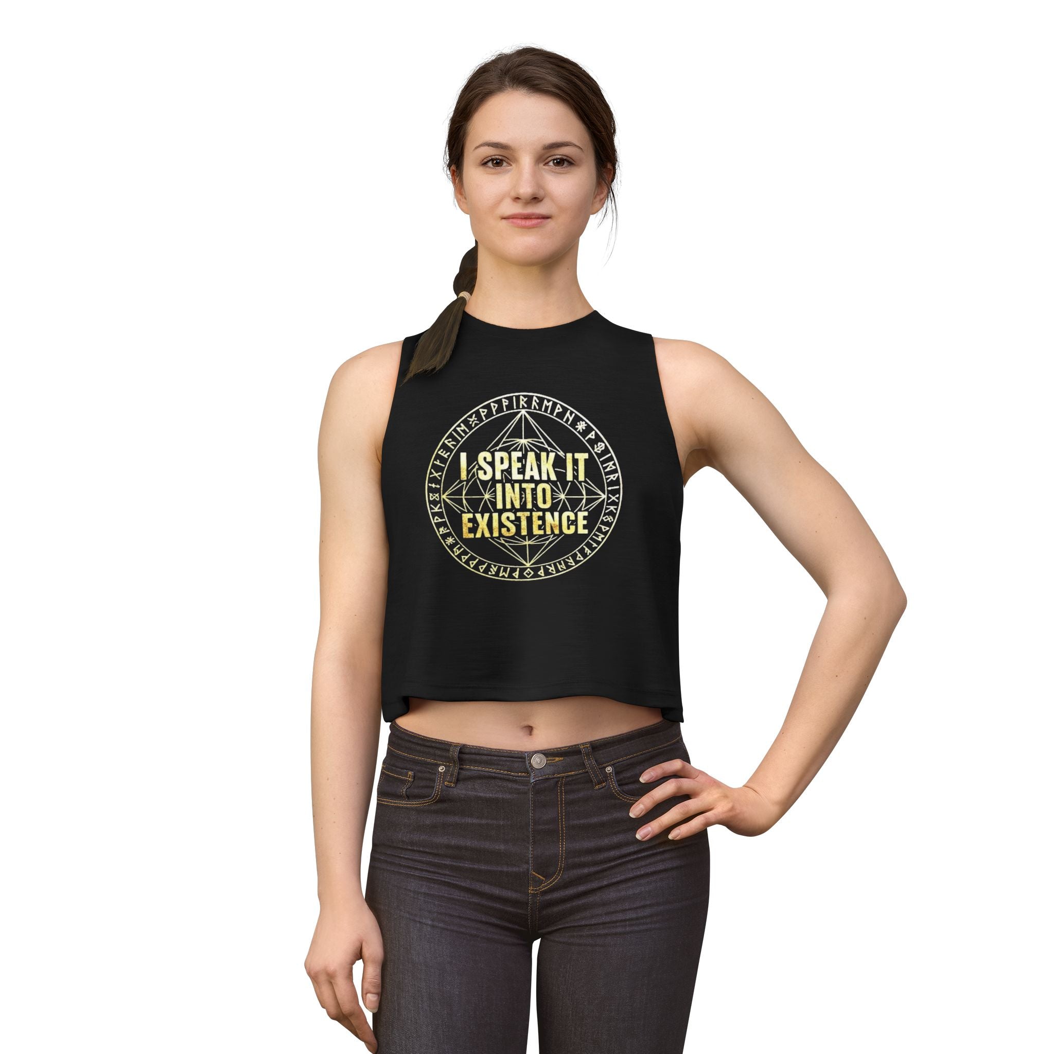 3-6-9 Manifestation Crop Top — "I Speak It Into Existence" Inspirational Women’s Tank