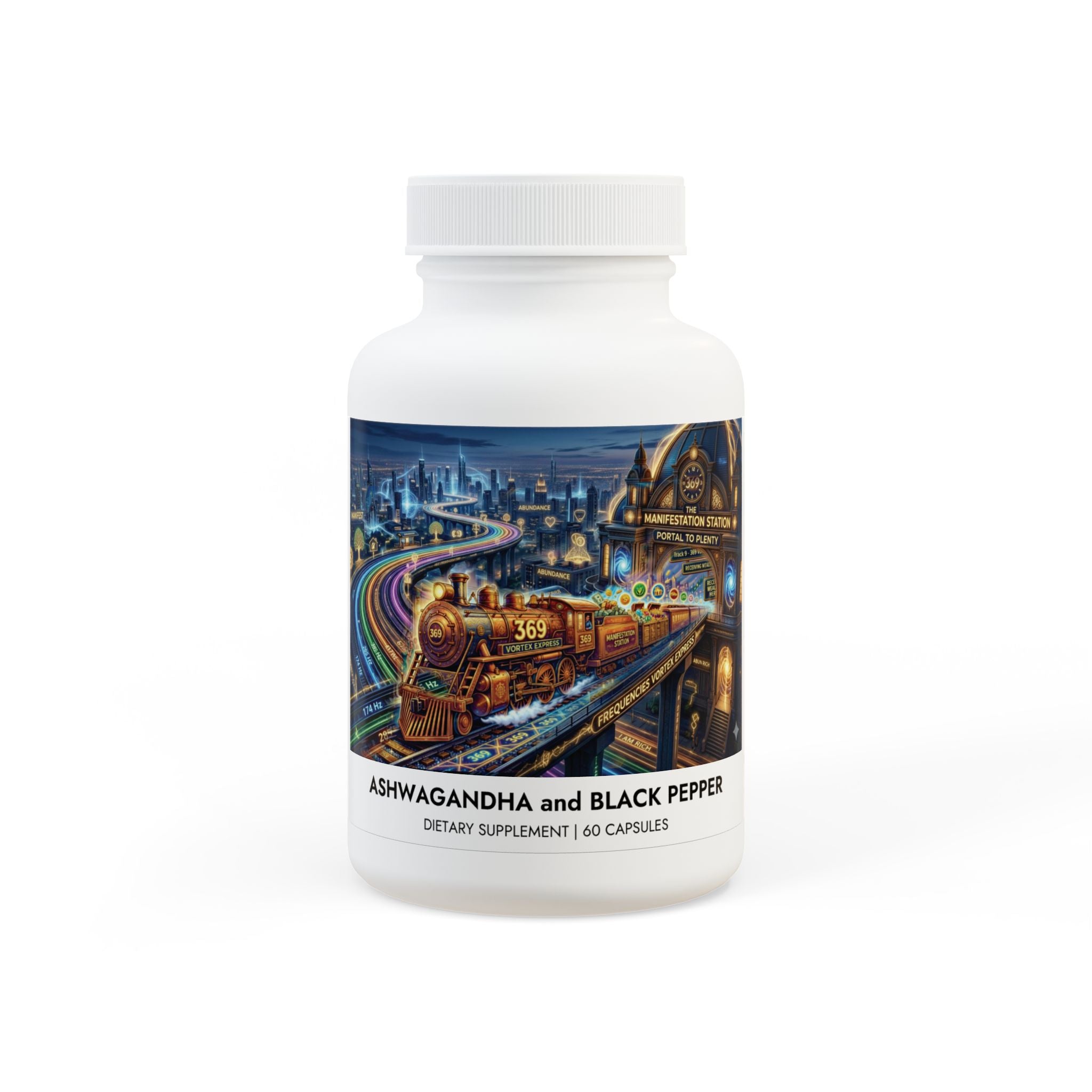 Ashwagandha and Black Pepper Supplement (60 capsules)