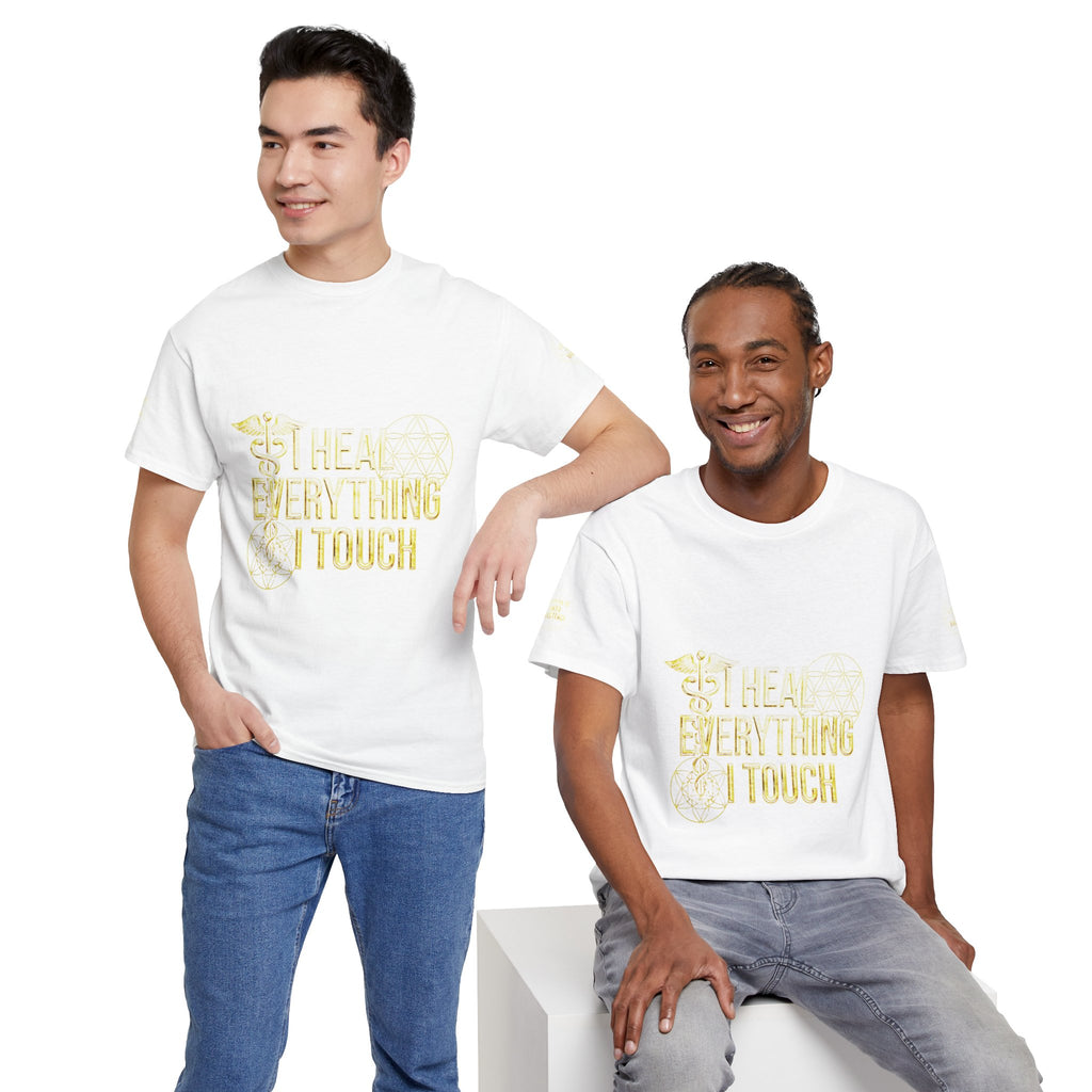 'I Heal Everything I Touch' with Ankh & Chosen Back Design