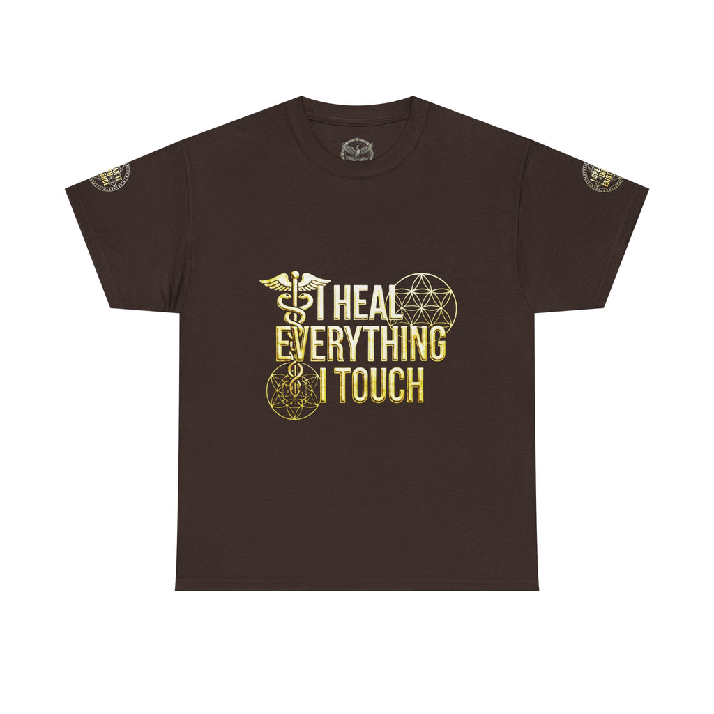 'I Heal Everything I Touch' with Ankh & Chosen Back Design