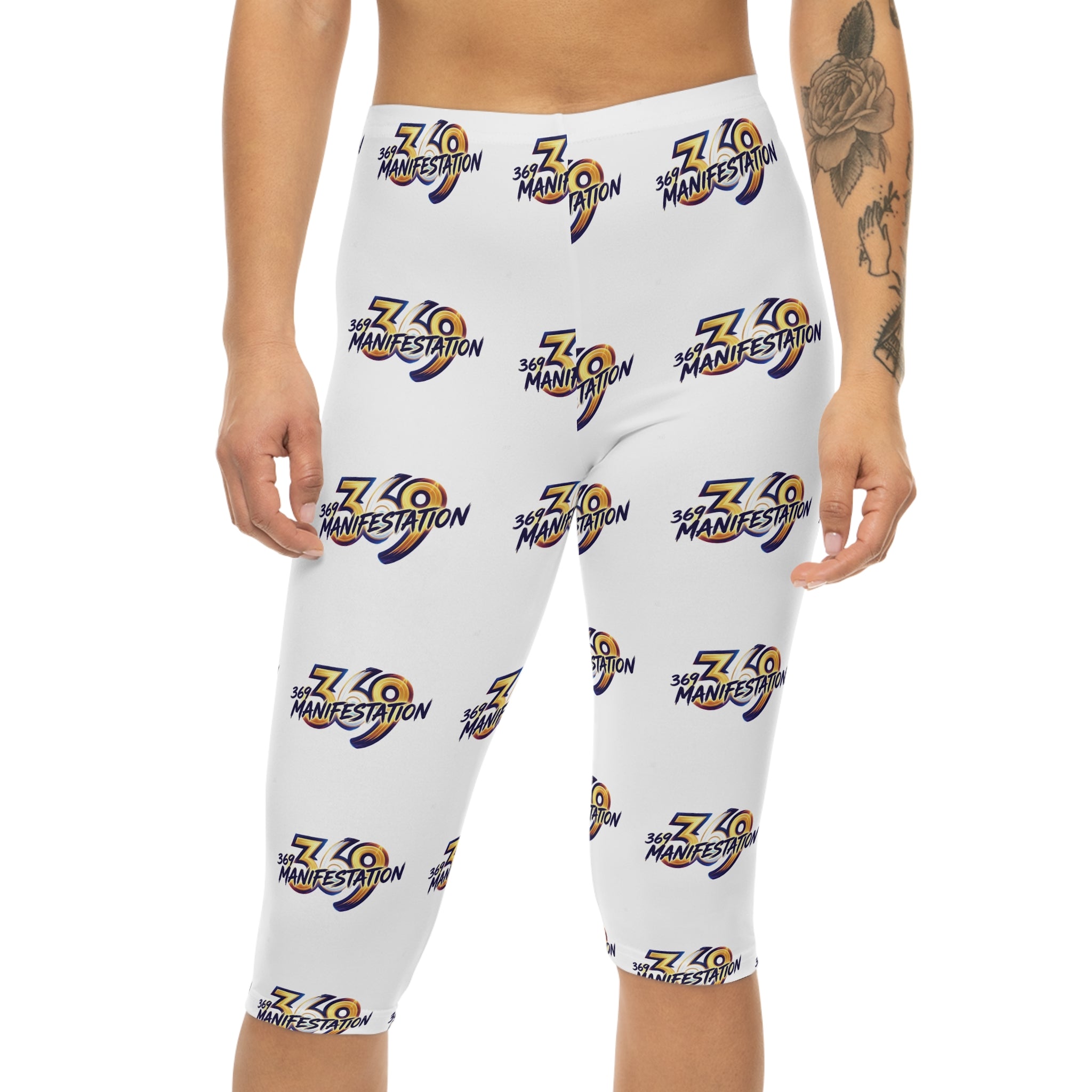 Manifestation 7.20 Logo Capri Leggings — Women’s Patterned Yoga Capris