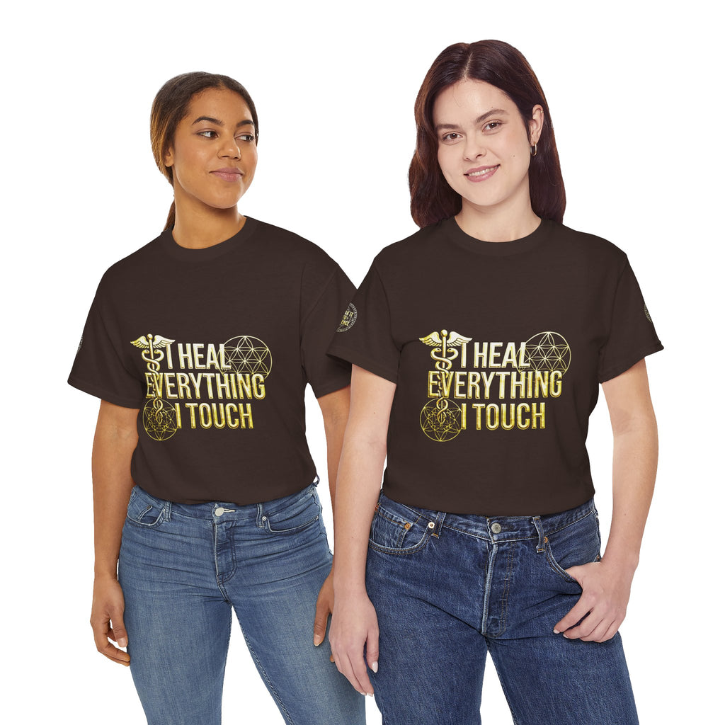 'I Heal Everything I Touch' with Ankh & Chosen Back Design