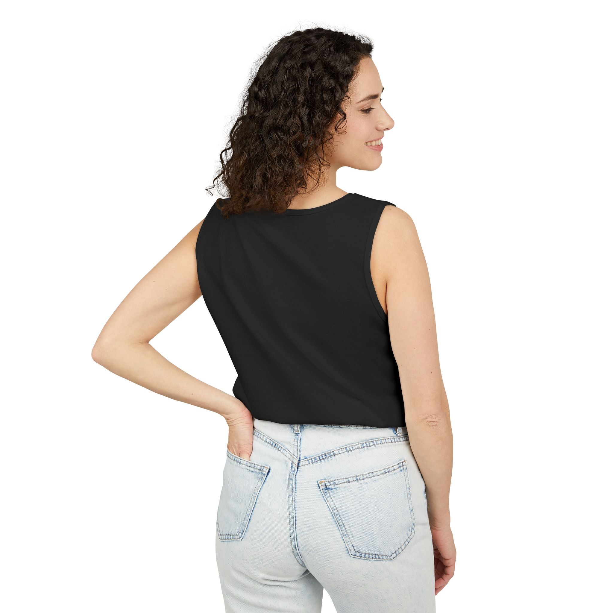 私は裕福タンクトップ — グラフィック富スローガンTシャツ
