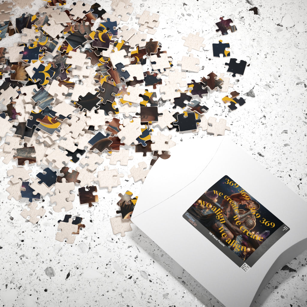 369 We Create We Align Romantic Jigsaw Puzzle  Couples Meditation Gift