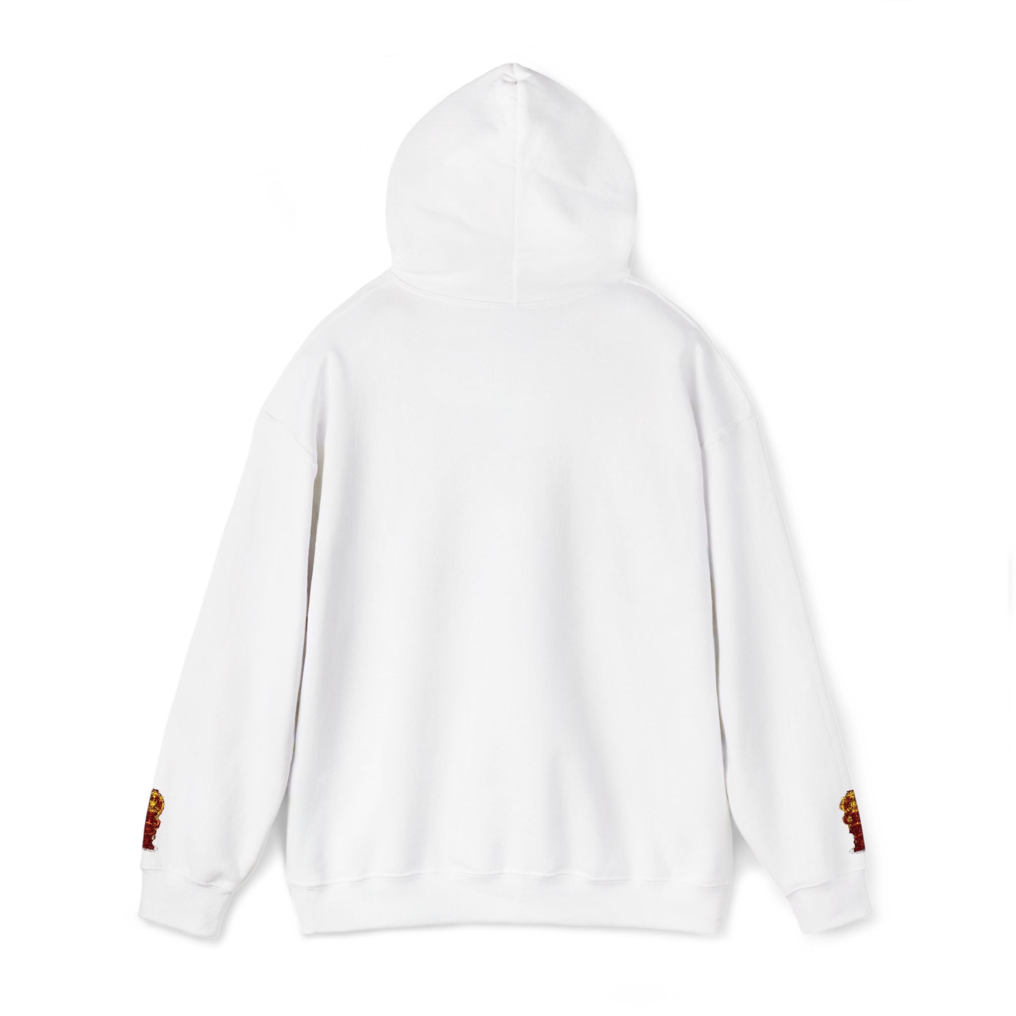 Money Comes To Me Hoodie — Positive Affirmation Hoodie with Sleeve Flame Accent
