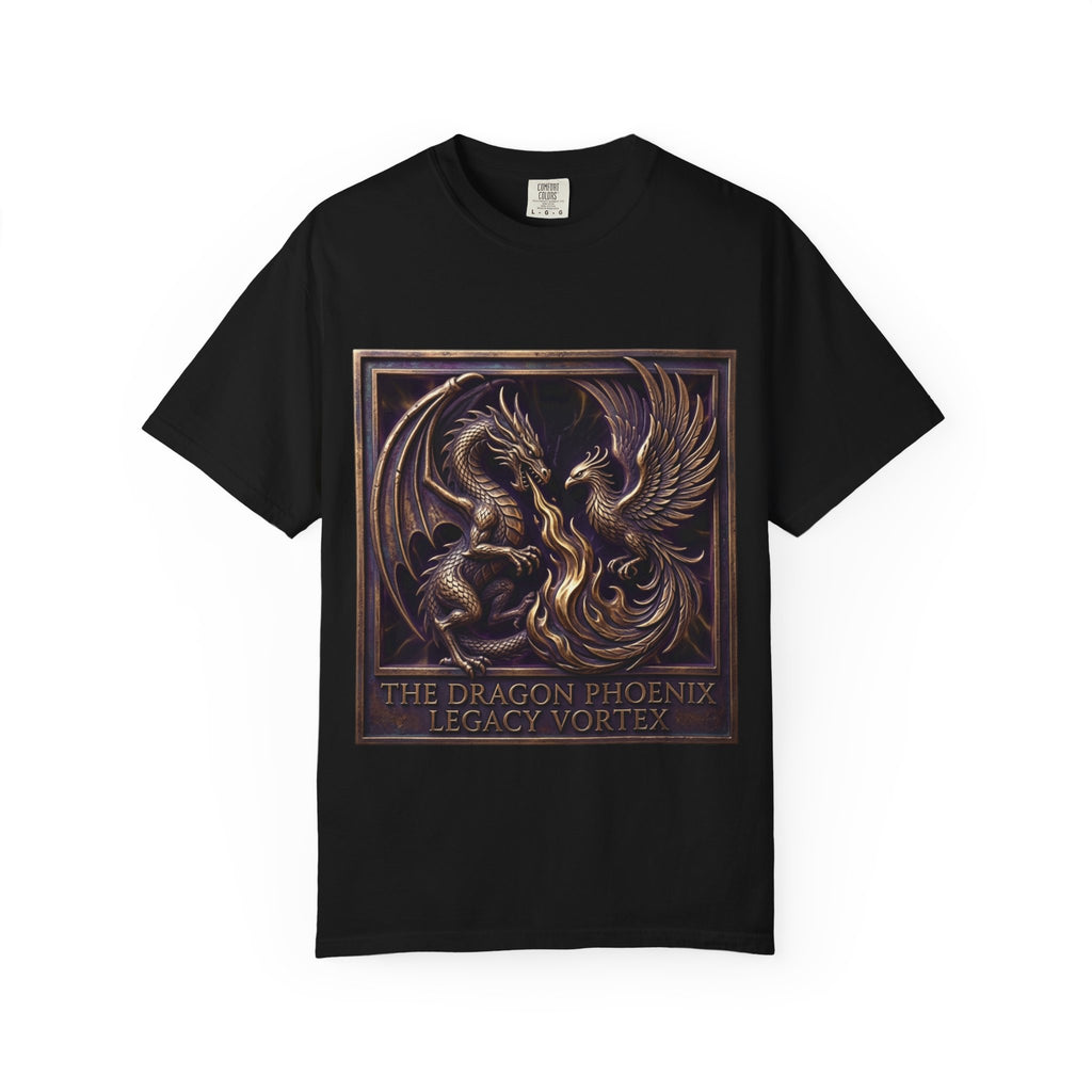 ザ・ドラゴンフェニックス・レガシー・ボルテックス – ビリオネア周波数グラフィックTシャツ