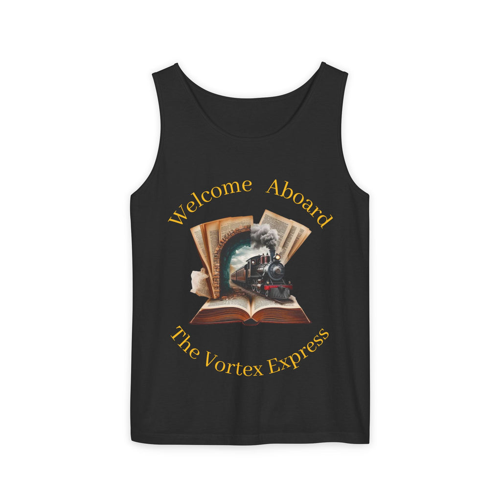 Welcome Aboard The Vortex Express Tank Top — 3-6-9 Manifestation Guided Graphic Tank