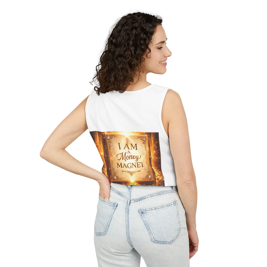 Millionaire Mindset Tanktop – Luxus-Jet & Bargeld Grafik Tanktop