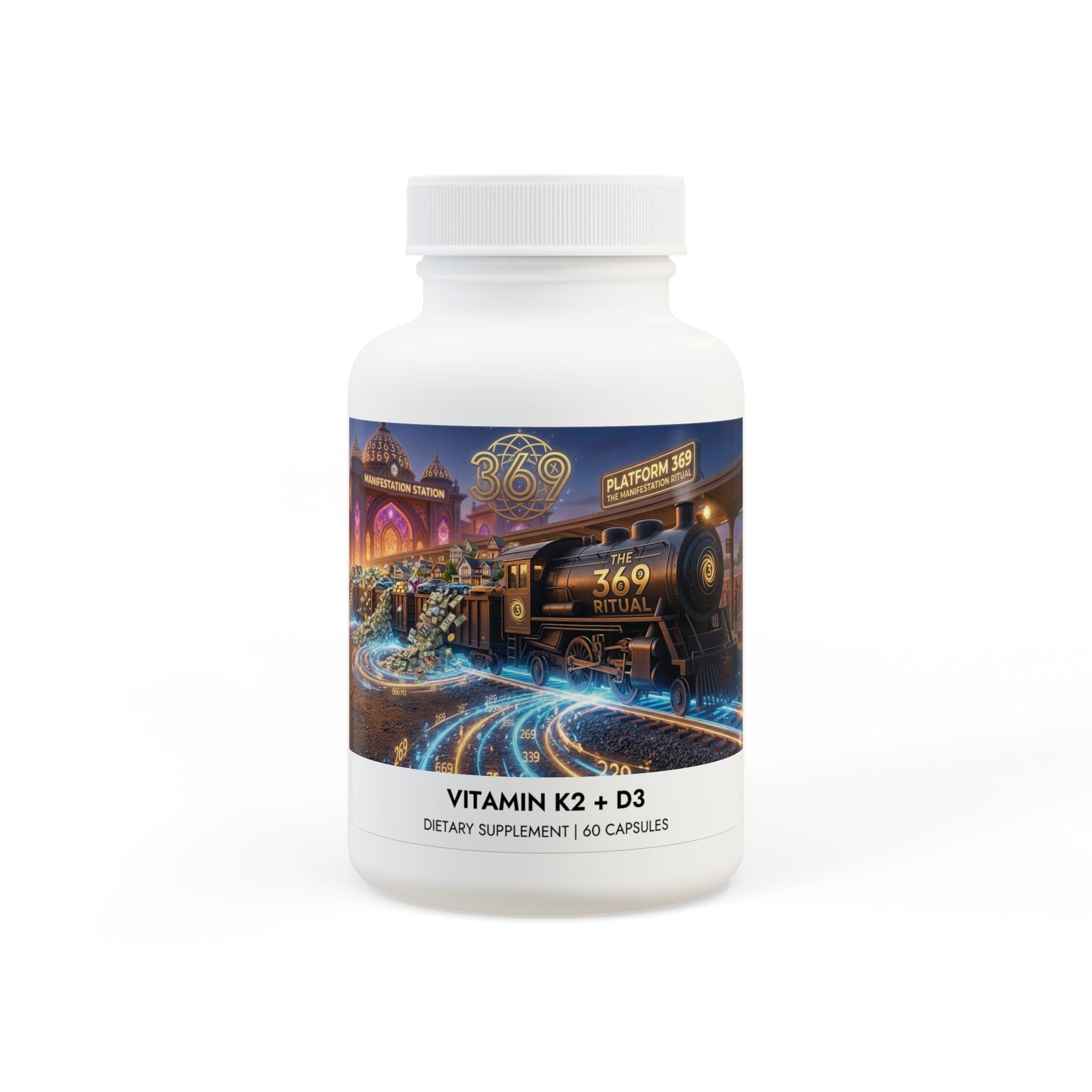 Vitamin K2 + D3 Supplement (60 Capsules)