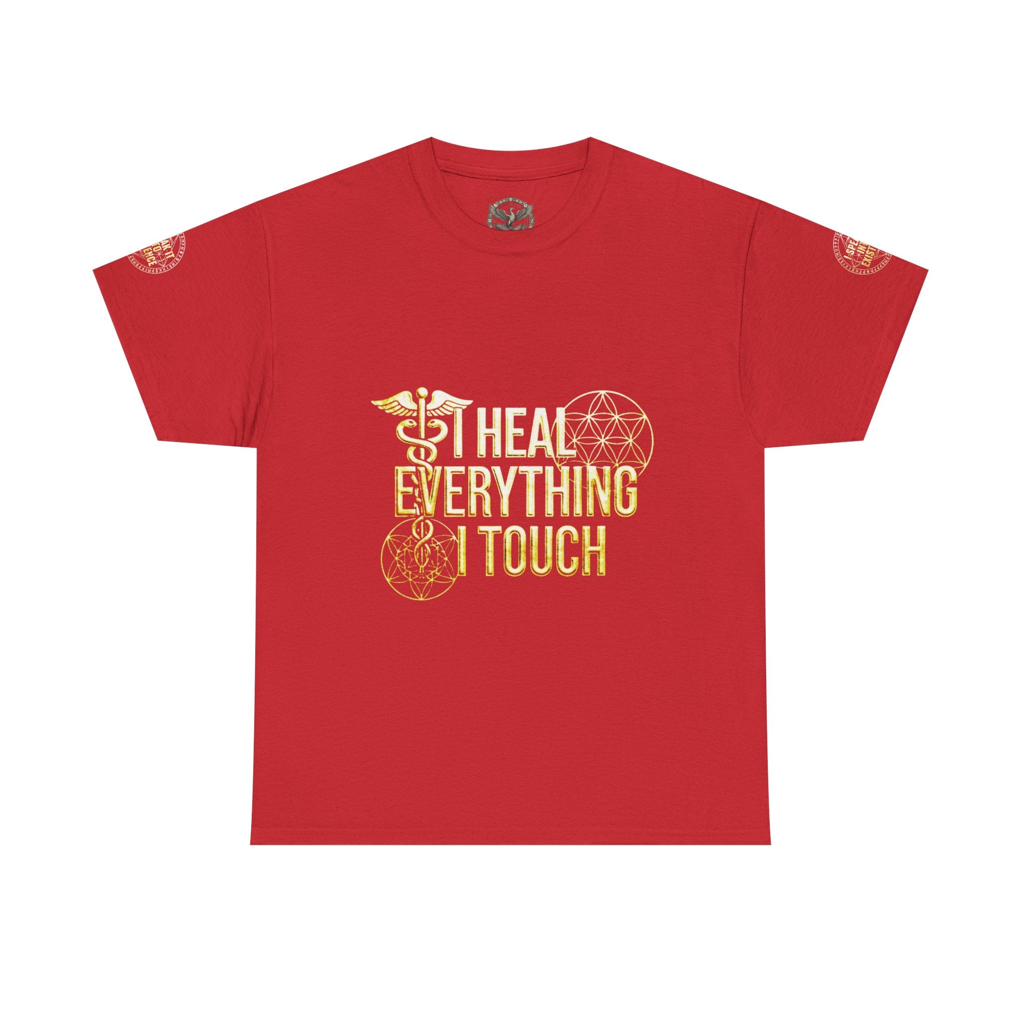 'I Heal Everything I Touch' with Ankh & Chosen Back Design