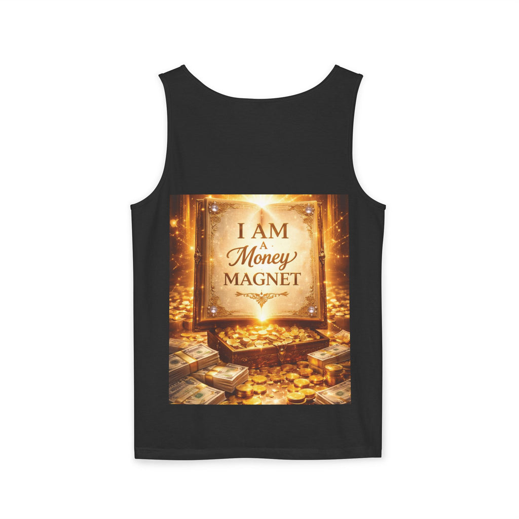 Millionaire Mindset Tanktop – Luxus-Jet & Bargeld Grafik Tanktop