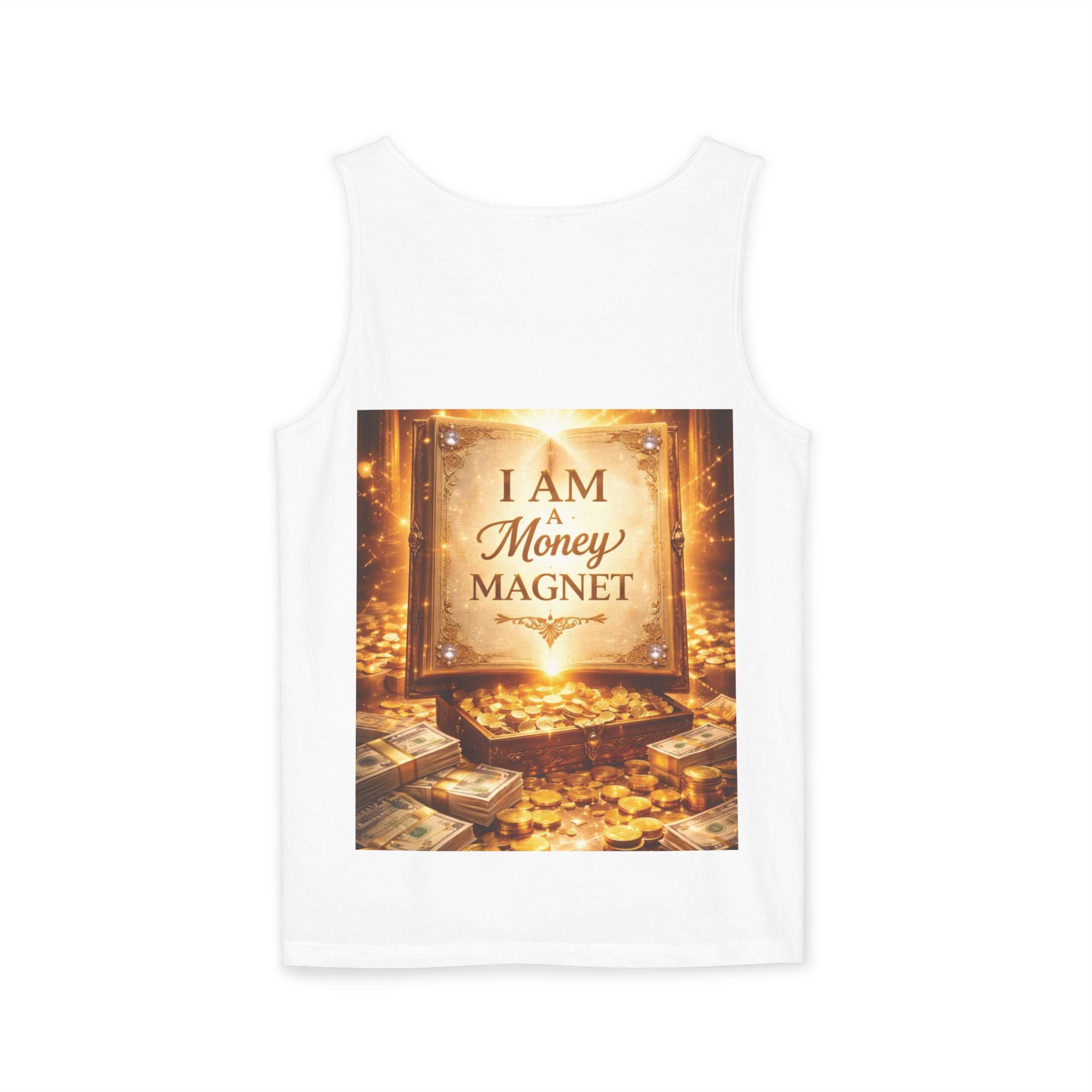 Millionaire Mindset Tank Top — Luxury Jet & Cash Graphic Tank