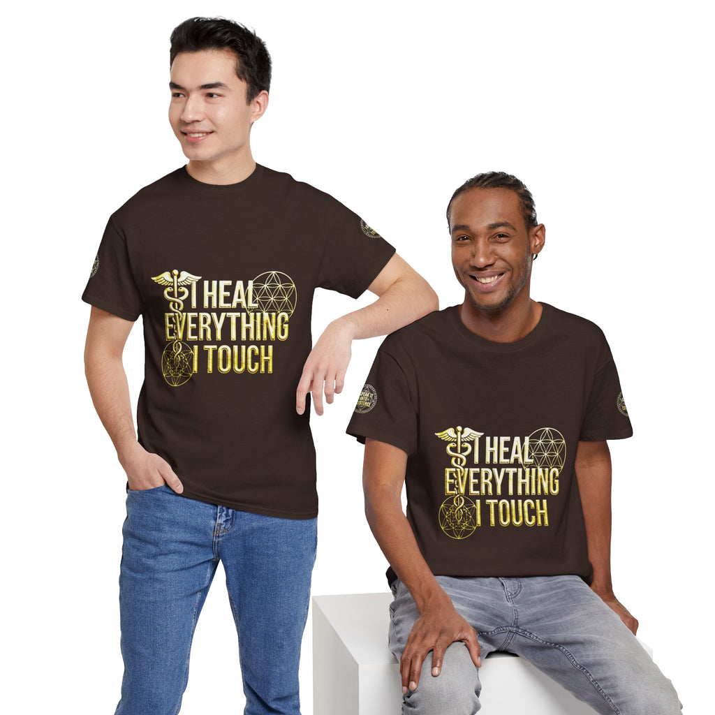 'I Heal Everything I Touch' with Ankh & Chosen Back Design