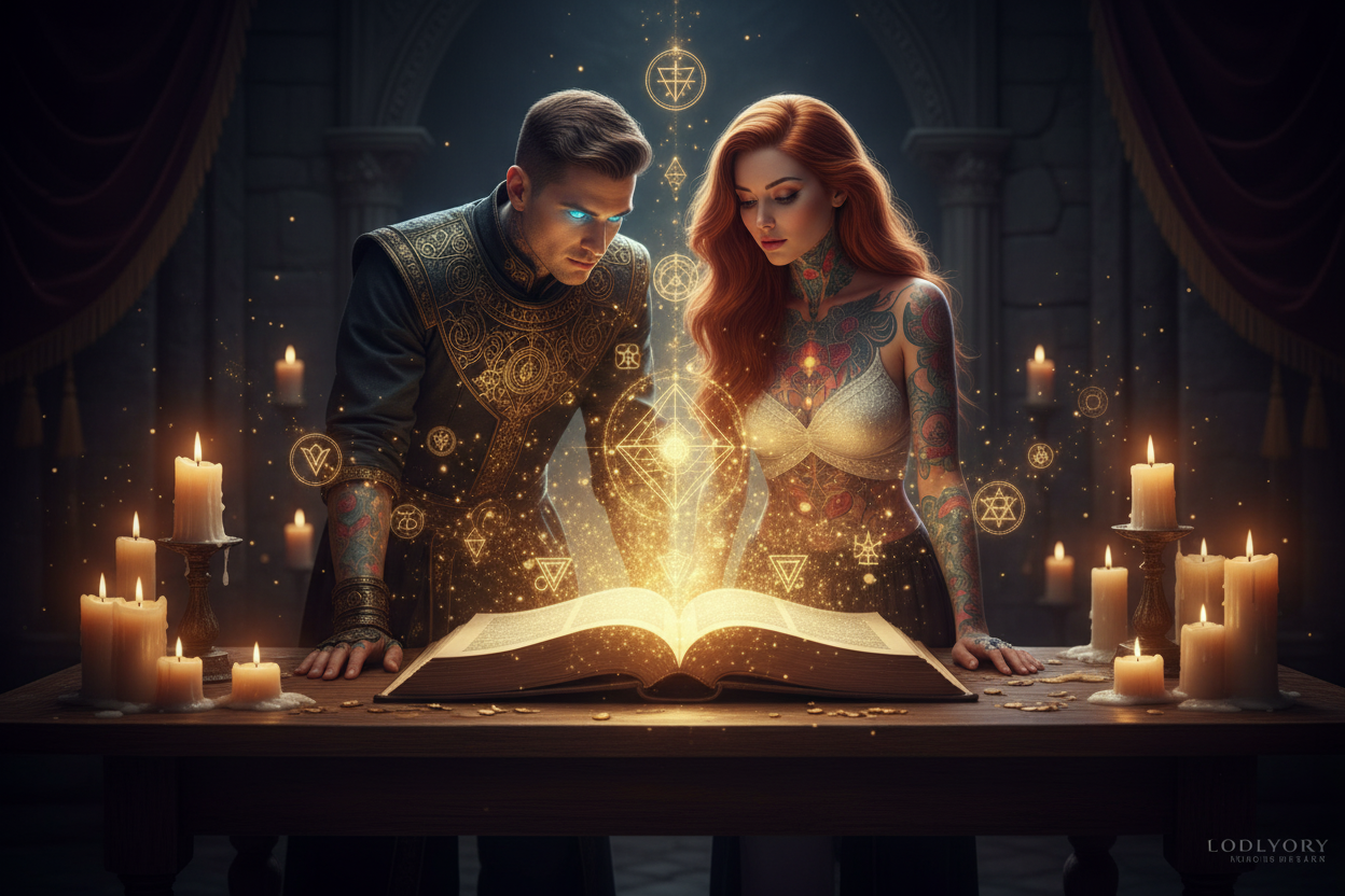 Ancient Mystical Book — King & Queen